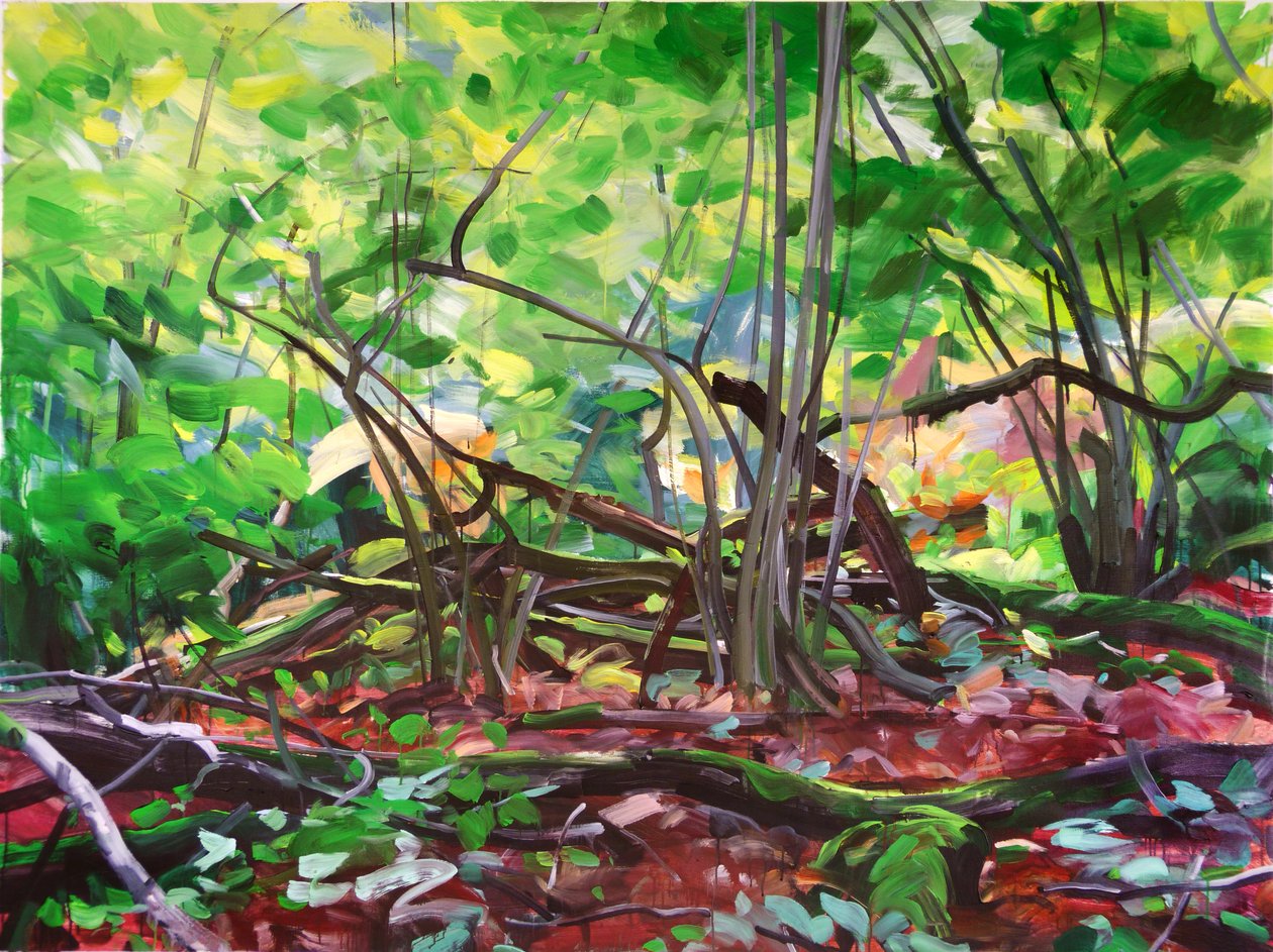 Forêt 12, 2015 (कैनवास पर एक्रिलिक) द्वारा ओलिवियर मोरेल