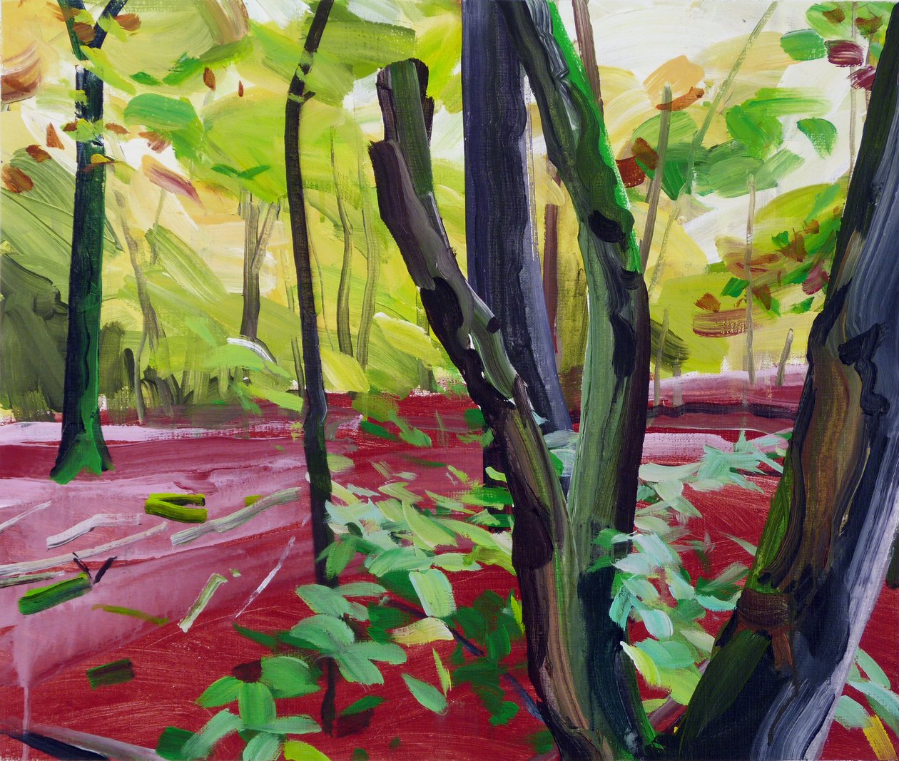 Forêt 16, 2017 (कैनवास पर एक्रिलिक) द्वारा ओलिवियर मोरेल