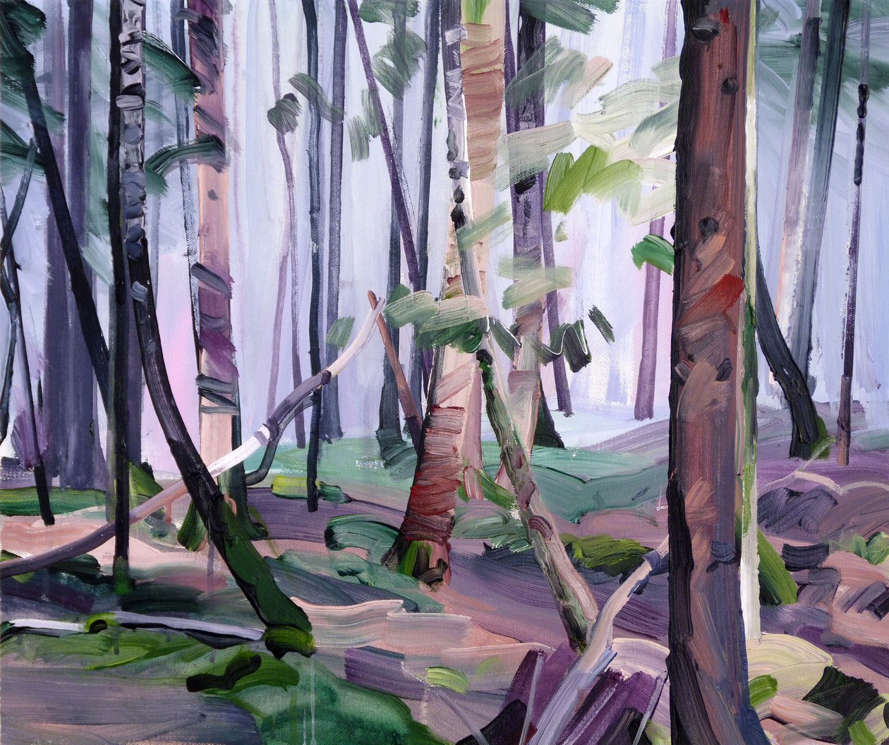 Forêt 22, 2017 (कैनवास पर एक्रिलिक) द्वारा ओलिवियर मोरेल