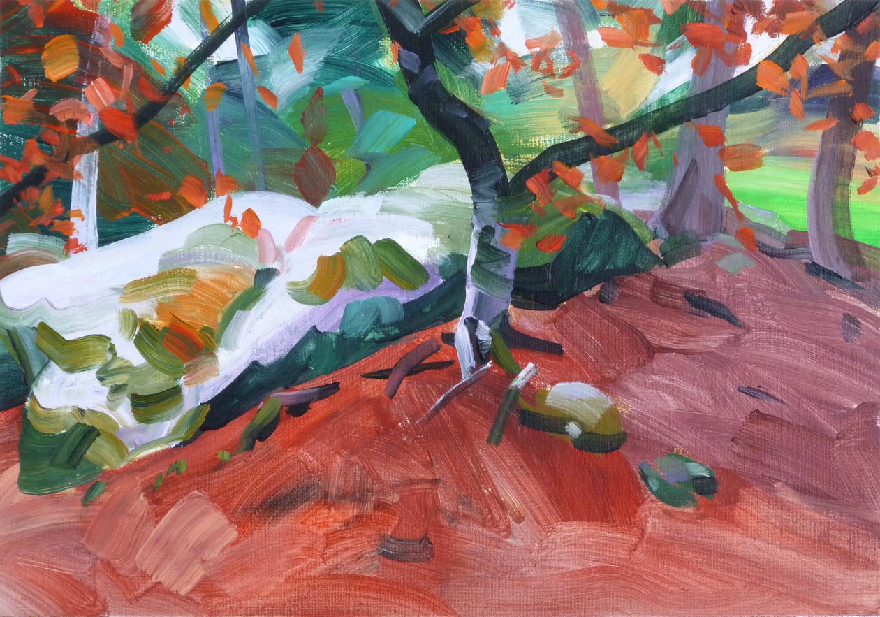 Forêt 31, 2018 (कैनवास पर एक्रिलिक) द्वारा ओलिवियर मोरेल