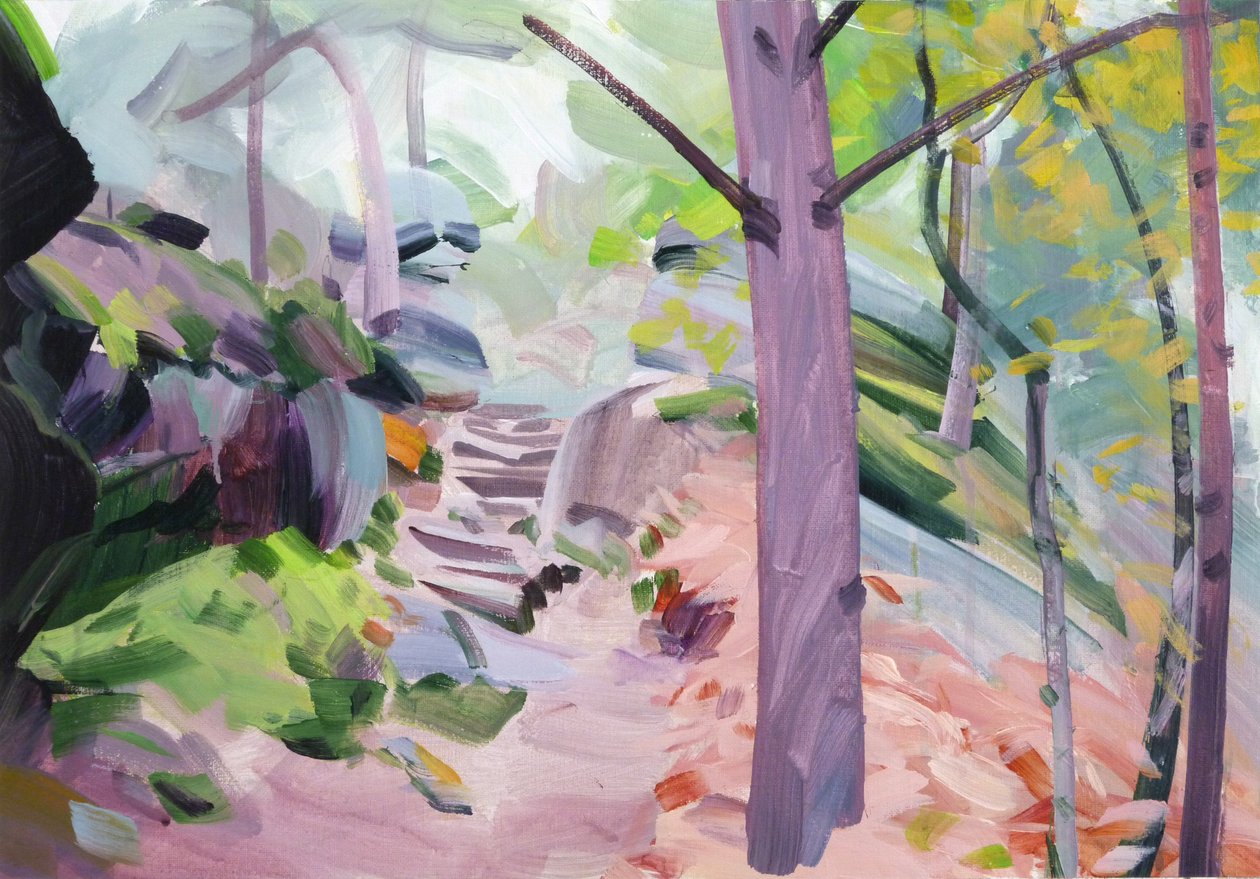 Forêt 33, 2018 (कैनवास पर एक्रिलिक) द्वारा ओलिवियर मोरेल