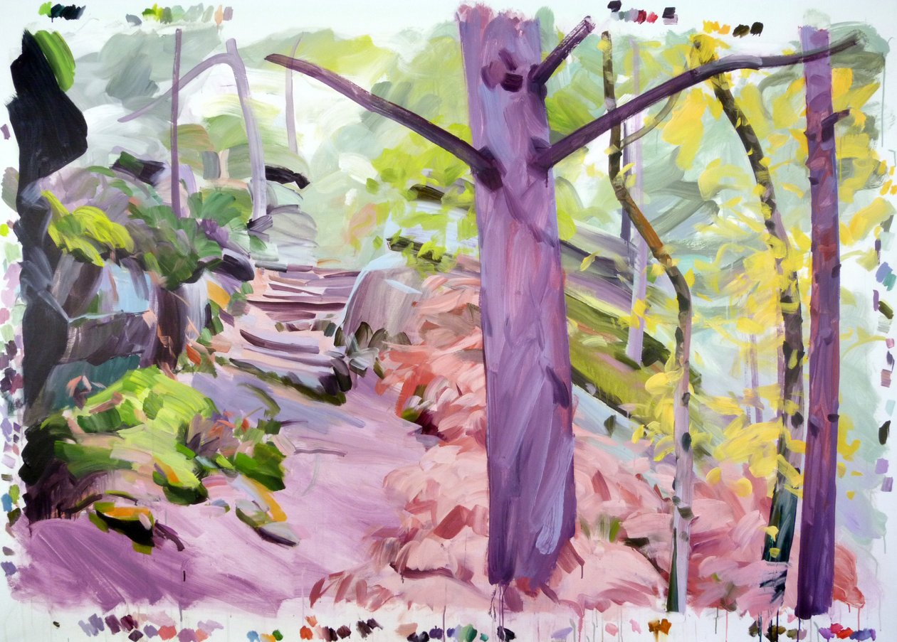 Forêt 35, 2018 (कैनवास पर एक्रिलिक) द्वारा ओलिवियर मोरेल