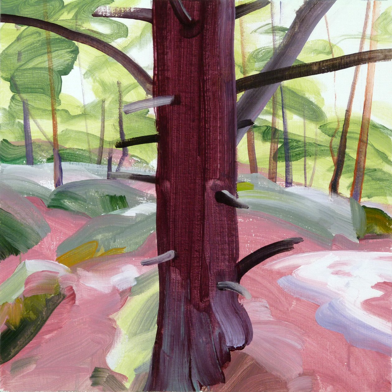 Forêt 39, 2018 (कैनवास पर एक्रिलिक) द्वारा ओलिवियर मोरेल