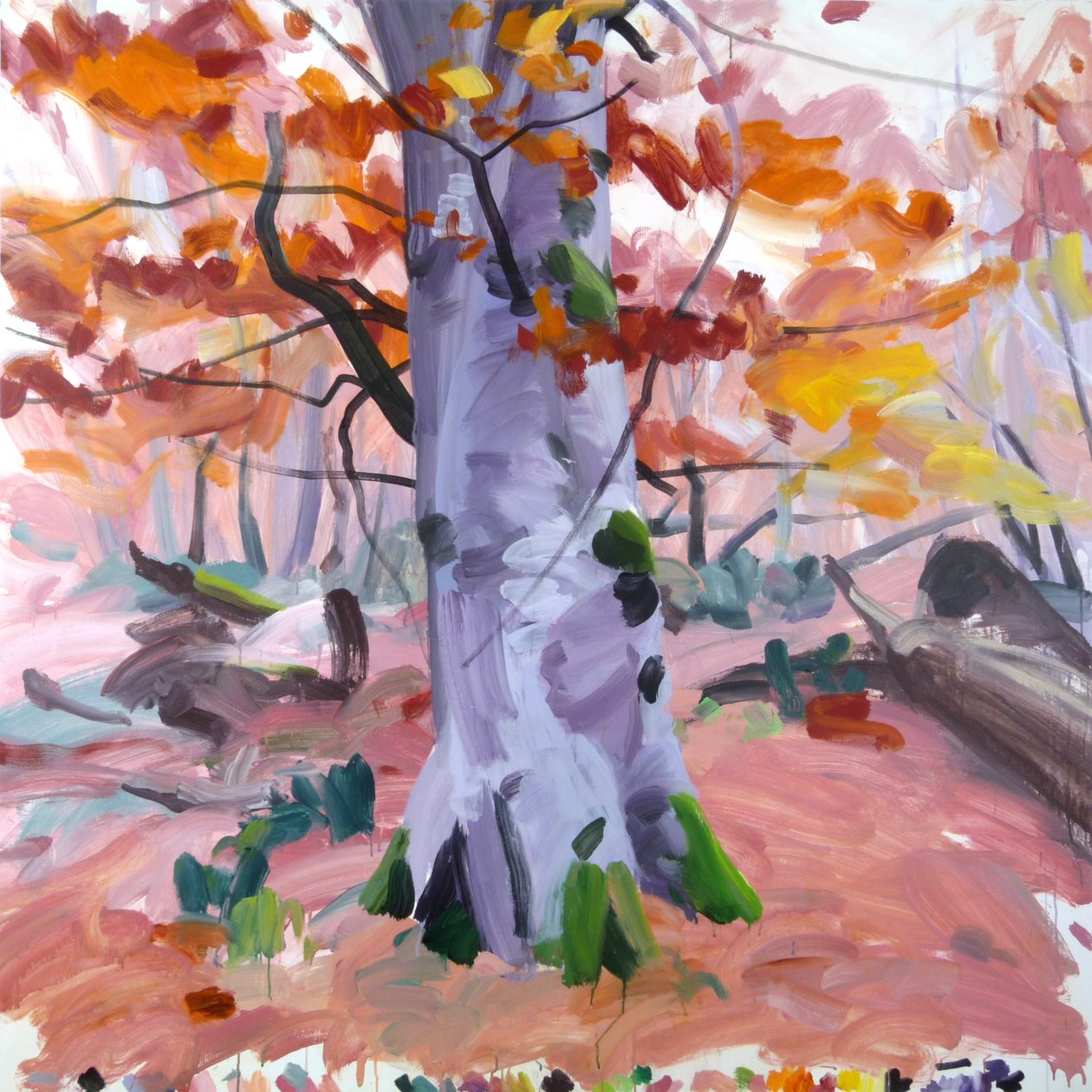 Forêt 40, 2018 (कैनवास पर एक्रिलिक) द्वारा ओलिवियर मोरेल