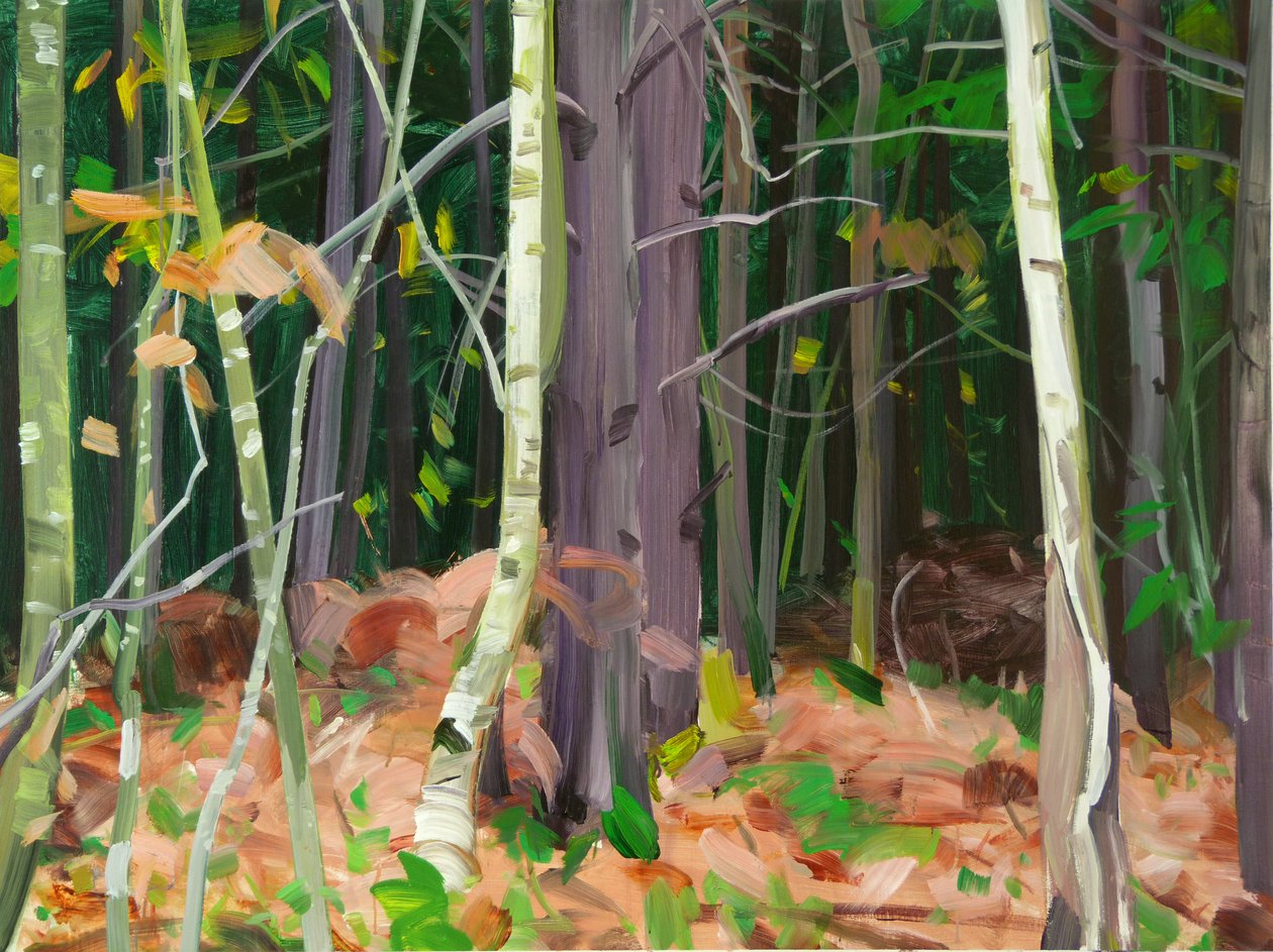Forêt 7, 2015 (कैनवास पर एक्रिलिक) द्वारा ओलिवियर मोरेल