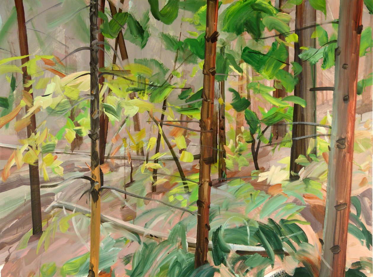 Forêt 9, 2015 (कैनवास पर एक्रिलिक) द्वारा ओलिवियर मोरेल