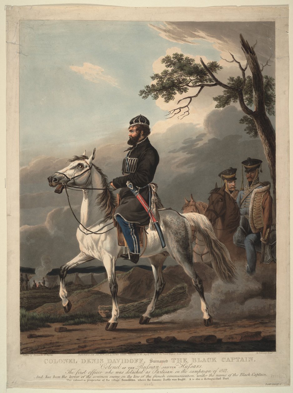 डेनिस डेविडोव 1784-1839, 1814 द्वारा ओर्लोव्स्की