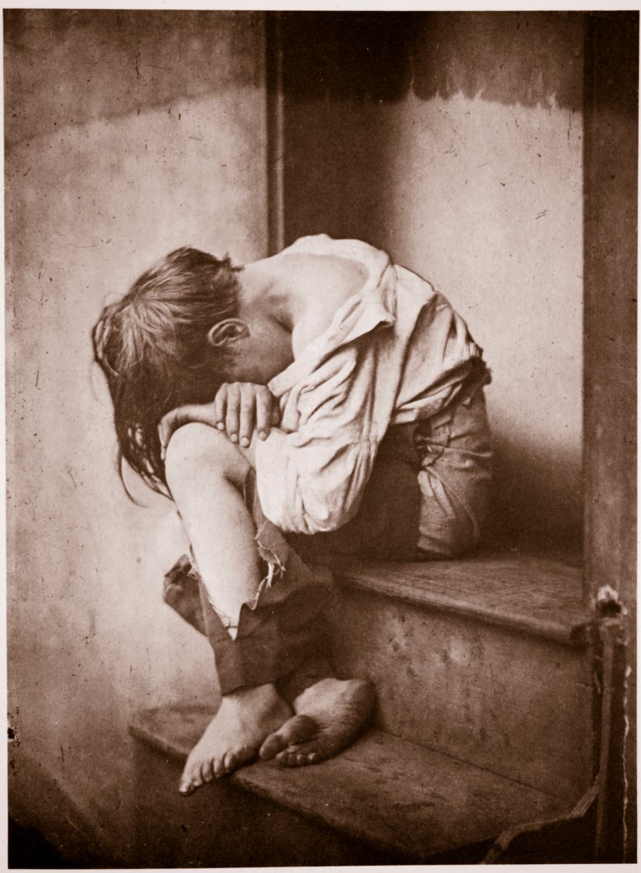 एक रात बाहर, बेघर, c.1857 (फोटोग्राव्योर) द्वारा ऑस्कर गुस्ताव रिवलैंडर