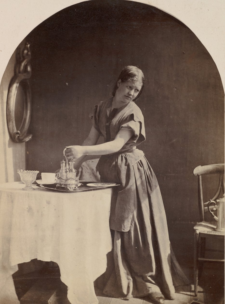 नाश्ते में अंग्रेजी फैशन, सीए। 1860. द्वारा ऑस्कर गुस्ताव रिवलैंडर
