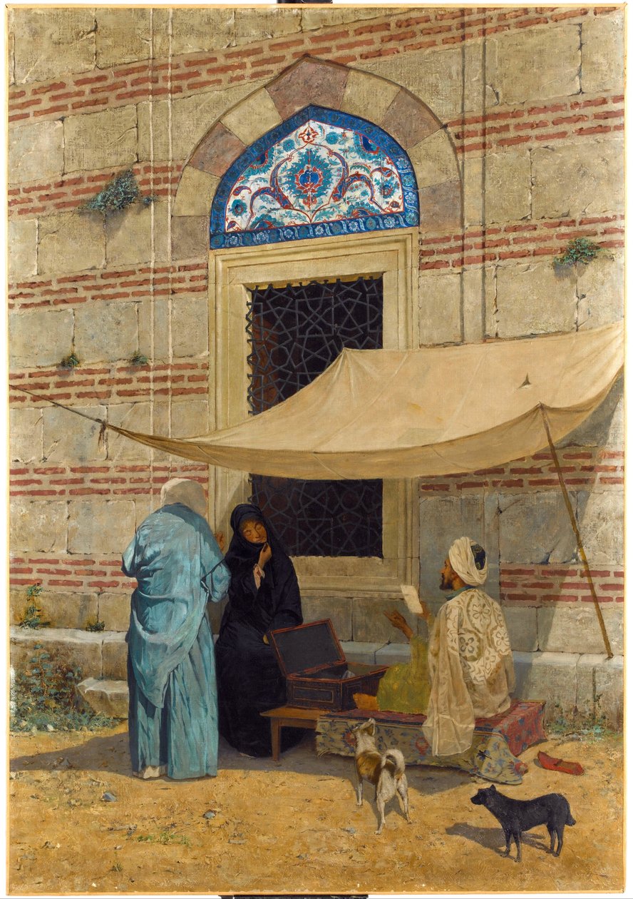 पब्लिक स्क्राइब - पिंट्योर डी उस्मान हम्दी बे (1842-1910) - 1910 - कैनवास पर तेल - 110x77 - साकिप सबानसी संग्रहालय, इस्तांबुल द्वारा उस्मान हम्दी ब्यो
