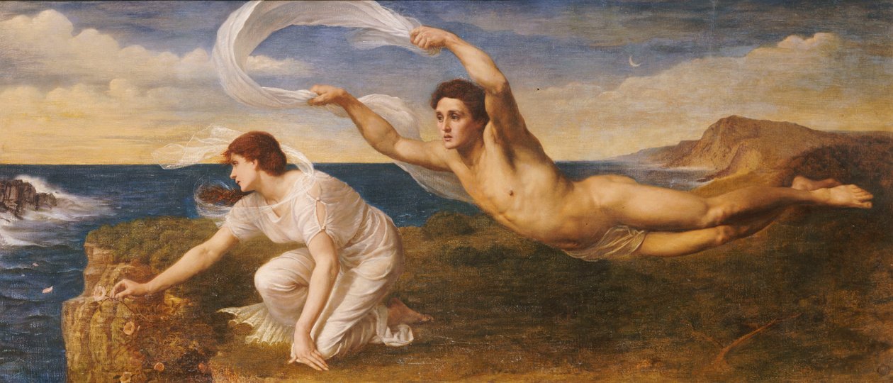 बोरेस और ओरिथिया, c.1879 (कैनवास पर तेल) द्वारा ओसवाल्ड वॉन Glehn