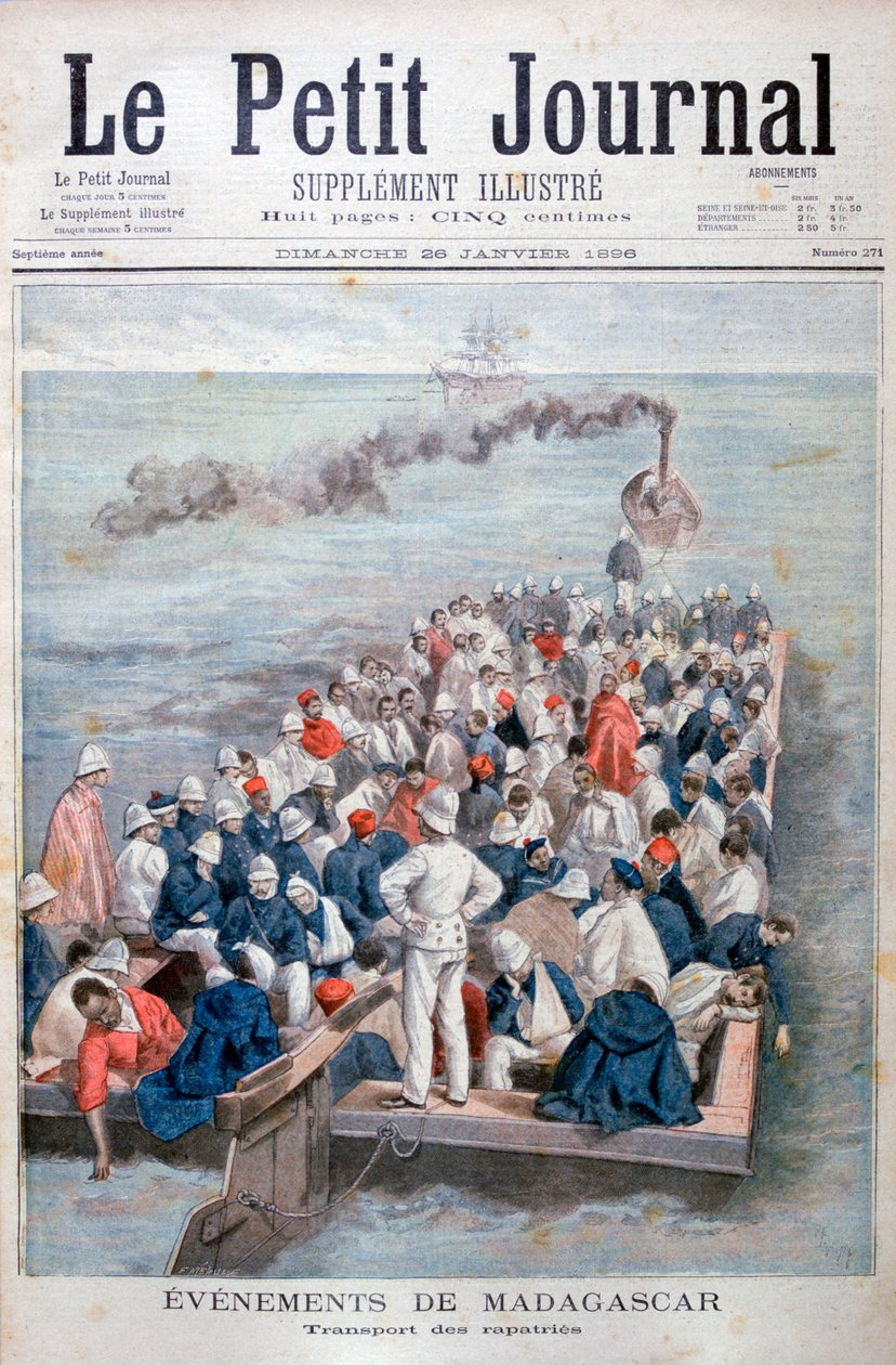 मेडागास्कर में घटनाएँ: फ्रांसीसी सैनिकों का प्रत्यावर्तन, 1896 द्वारा ओसवाल्डो टोफानी