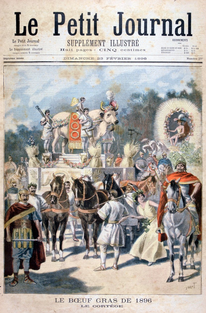 पेरिस में फेटेड बैल समारोह, 1896 द्वारा ओसवाल्डो टोफानी