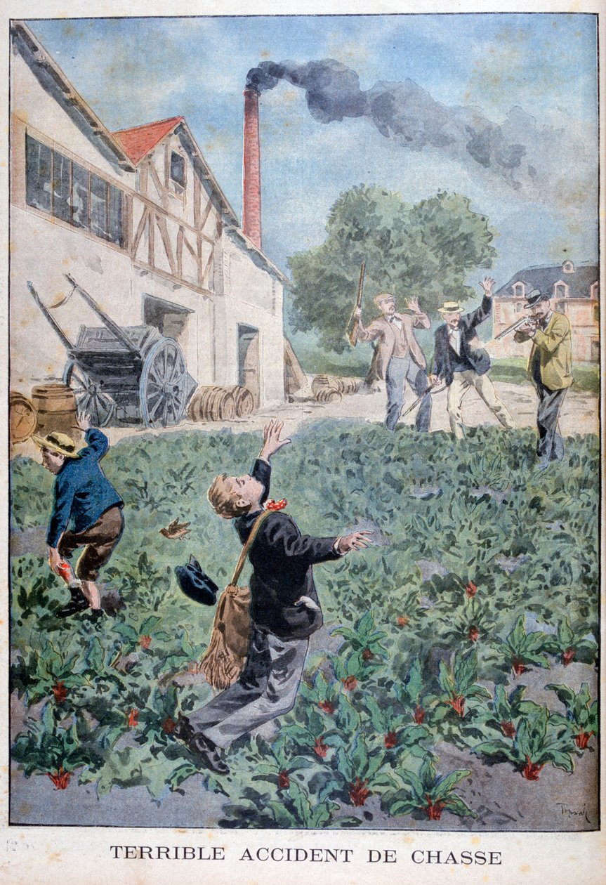 शिकार दुर्घटना, 1900 द्वारा ओसवाल्डो टोफानी