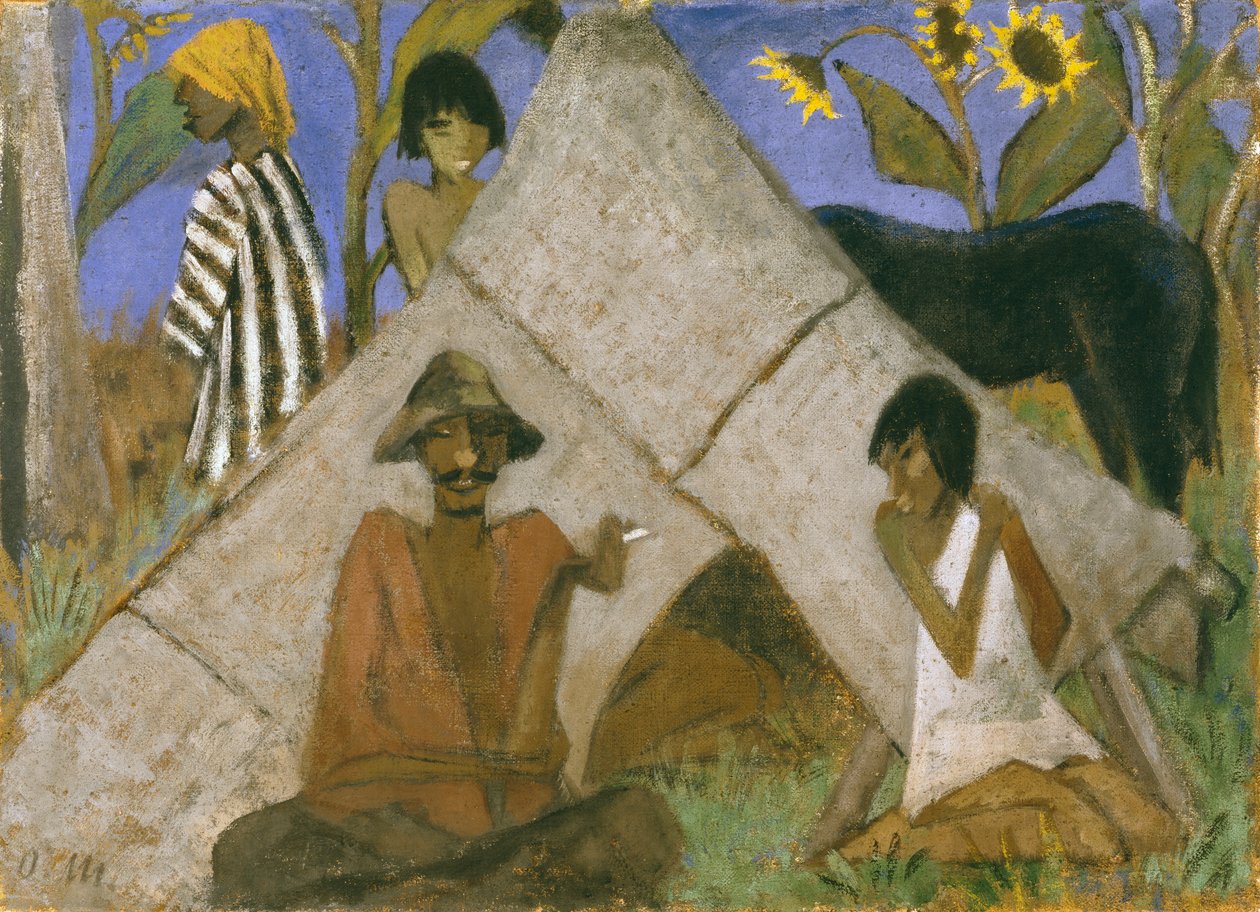 जिप्सी एग्जीबिशन, c.1925 द्वारा ओटो मुलर