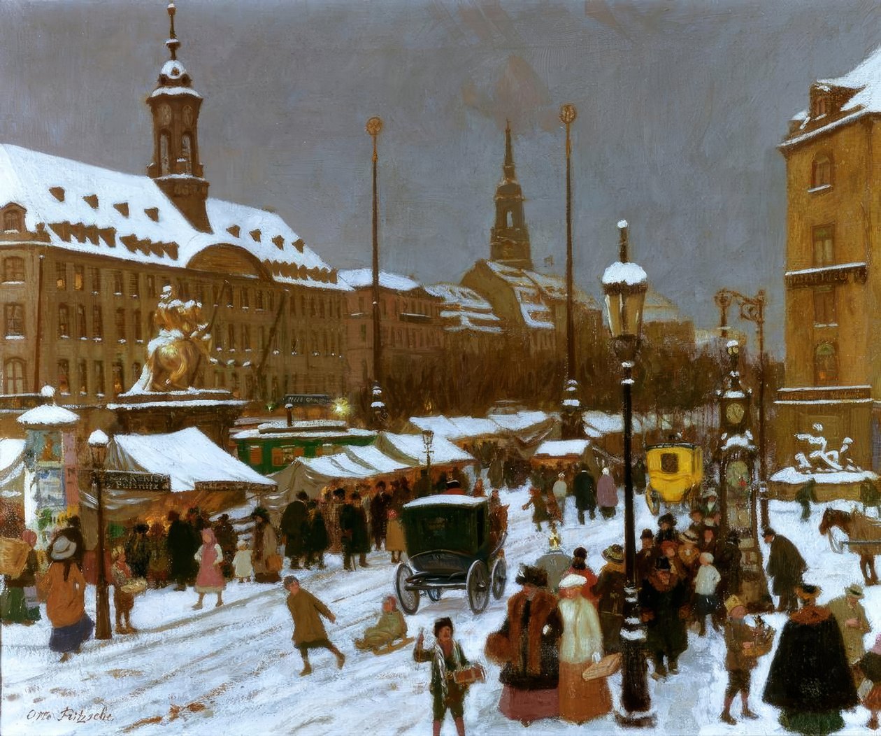 Neustädter Markt पर Striezelmarkt द्वारा ओटो फ्रिट्ज़