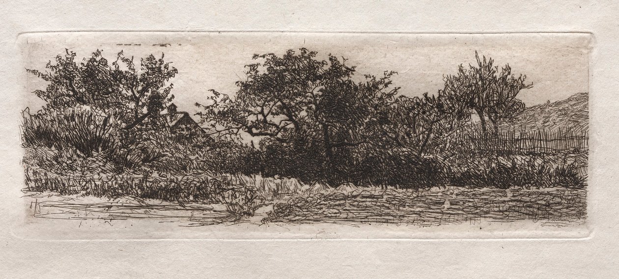 छत और पेड़, 1879। द्वारा ओटो एच. बाचेर