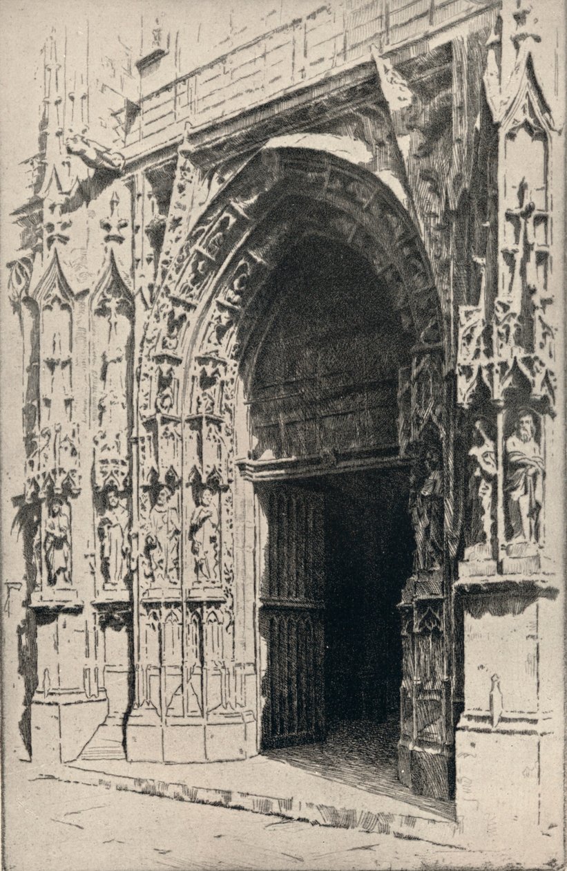 'सेंट मेरी चर्च का प्रवेश द्वार', 1915 द्वारा ओटो जे श्नाइडर