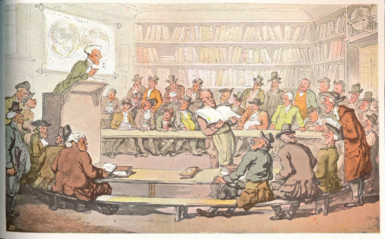 एक पुस्तक नीलामी, c1810 द्वारा ओटो लिमिटेड