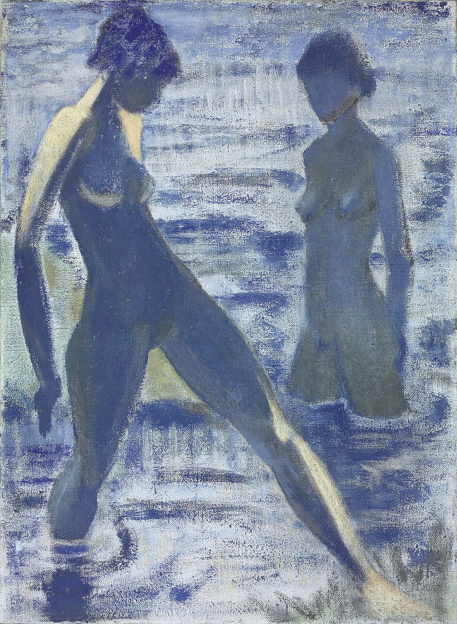 स्नानार्थी, c.1927 द्वारा ओटो मुलर