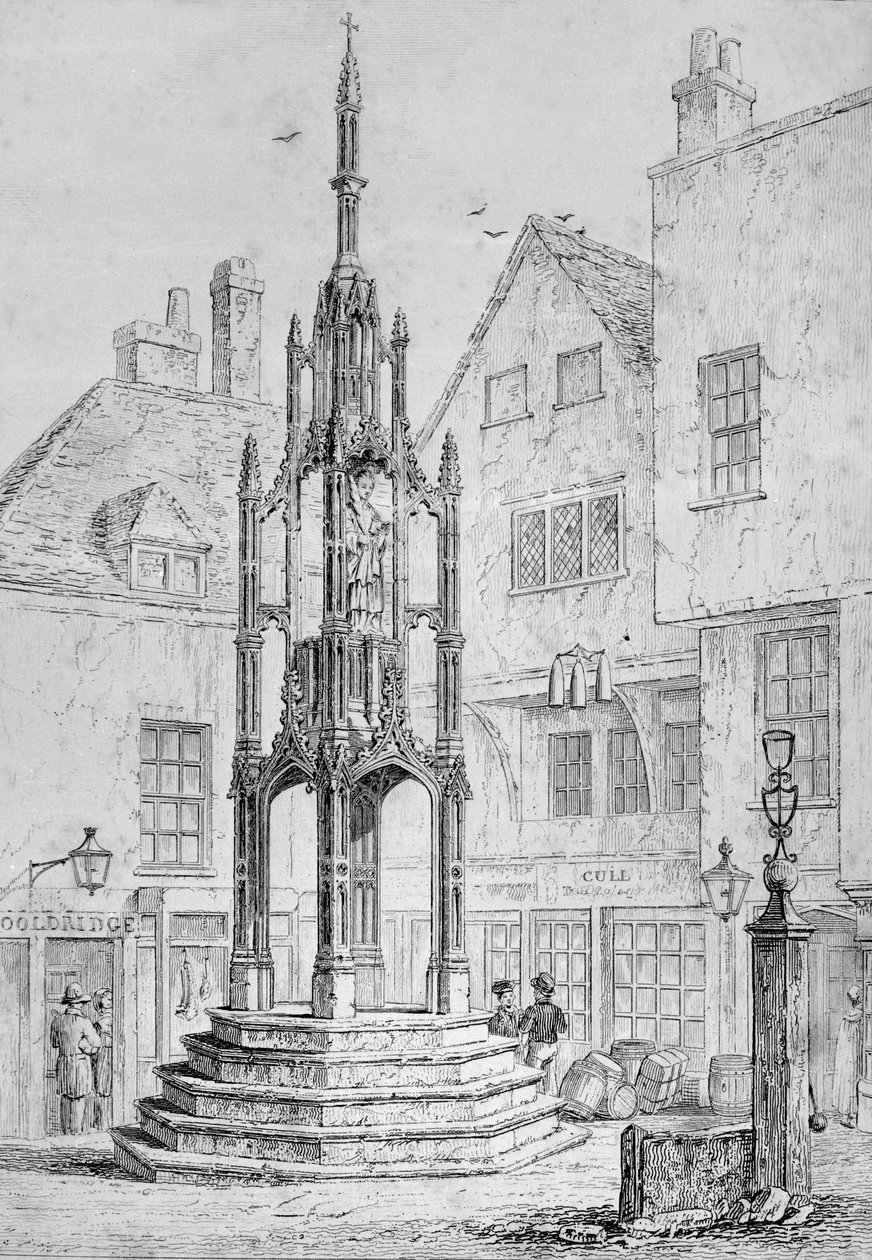 सिटी क्रॉस विनचेस्टर, c.1830 द्वारा ओवेन ब्राउन कार्टर