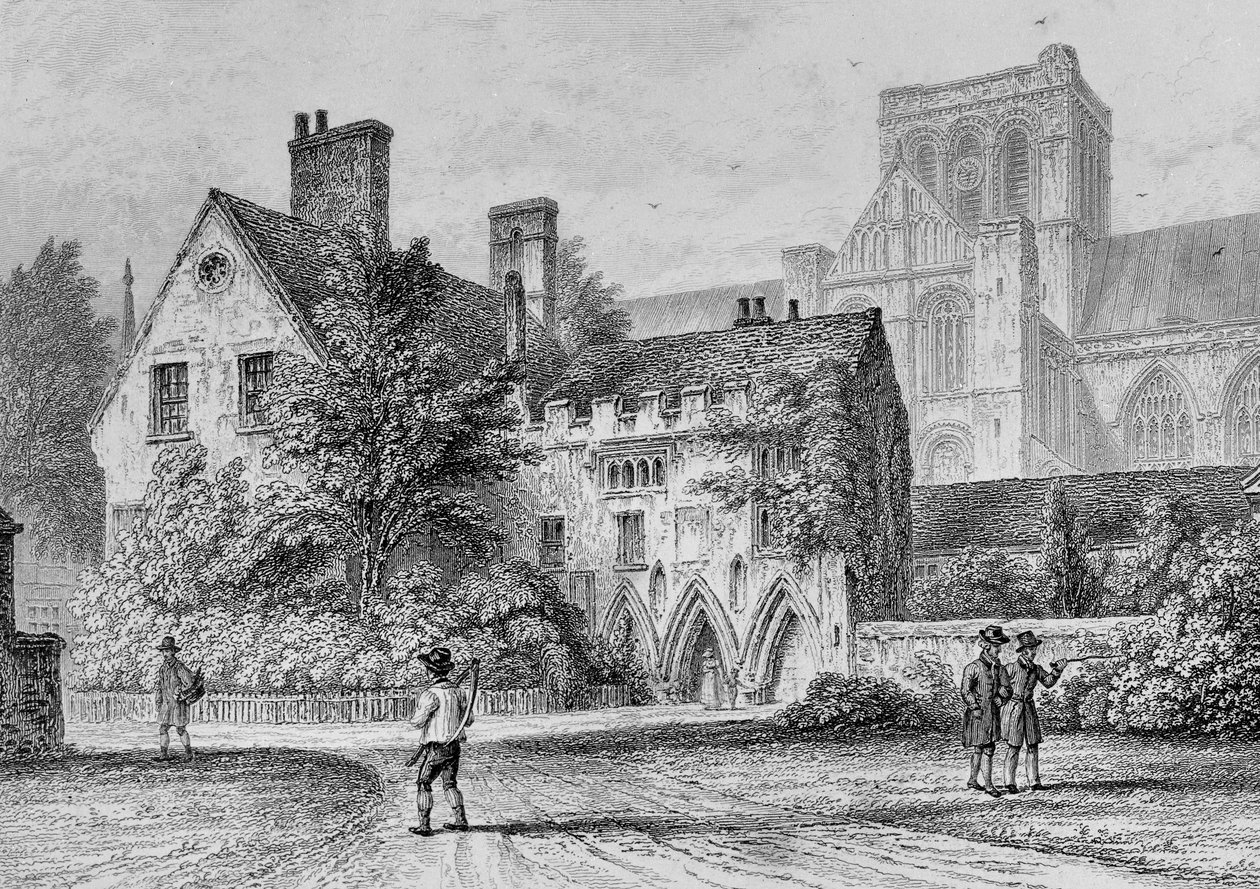 द डीनरी विनचेस्टर, c.1830 द्वारा ओवेन ब्राउन कार्टर