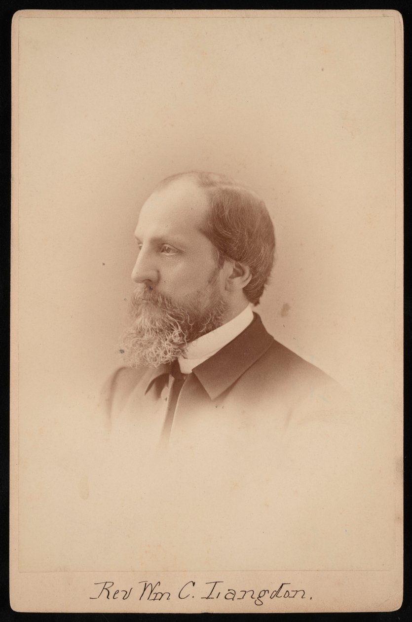 रेव विलियम चॉन्सी लैंगडन का पोर्ट्रेट 1831-1895, लगभग 1881। द्वारा पच ब्रदर्स