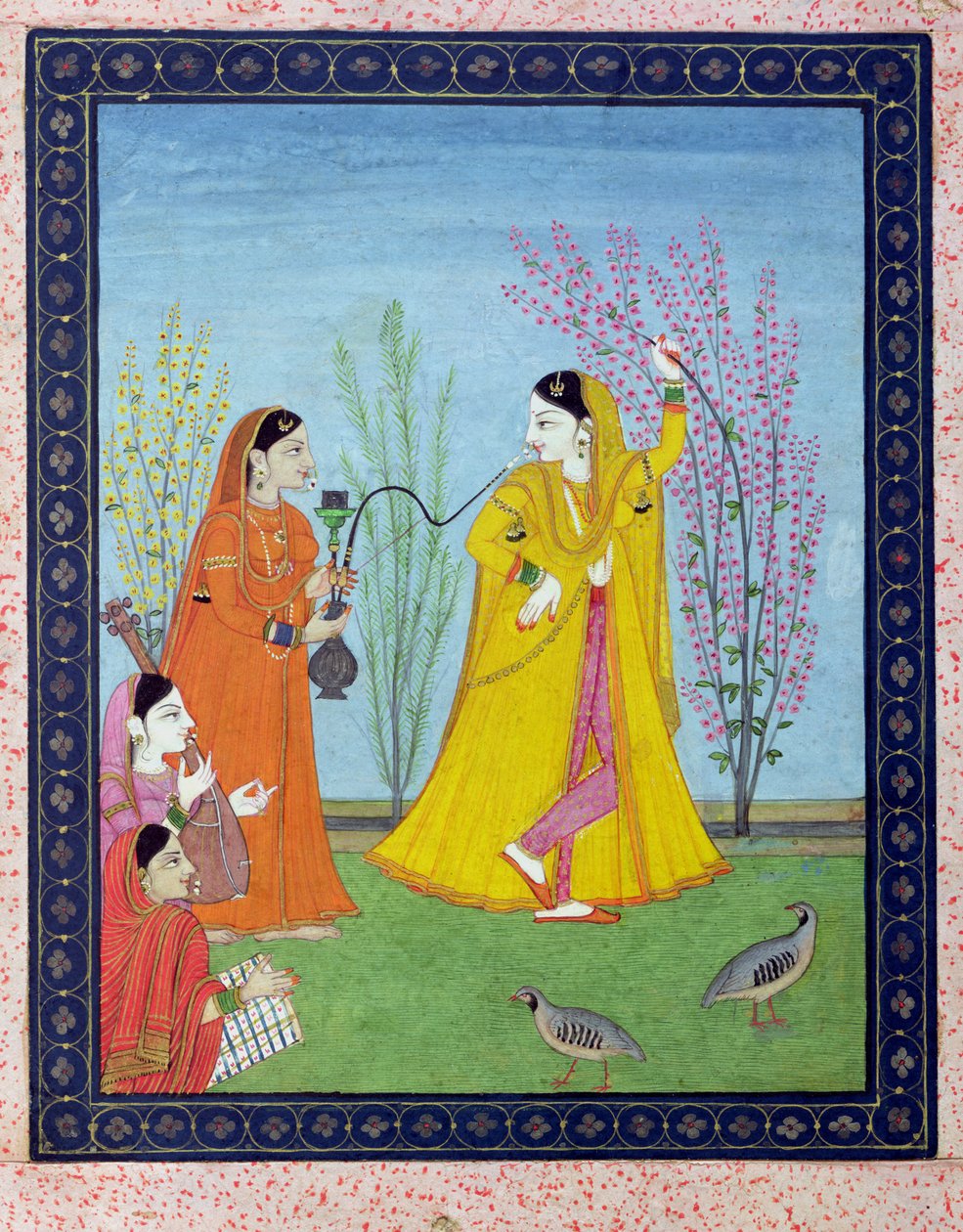 वसंत की शुरुआत, चंबा, हिमाचल प्रदेश से, c.1800 द्वारा पहाड़ी स्कूल