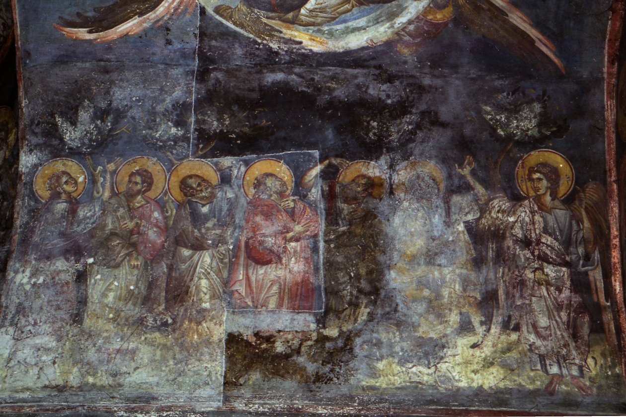 Theotokos Peribleptos के चर्च में Frescos द्वारा चित्रकार माइकल एफिचियस