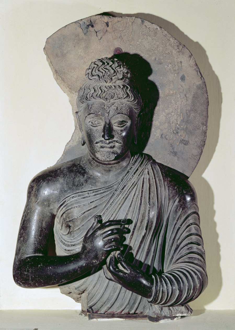 एक उपदेश बुद्ध, ग्रस्टो-बुद्ध शैली, 1-4th शताब्दी की हलचल द्वारा पाकिस्तानी स्कूल