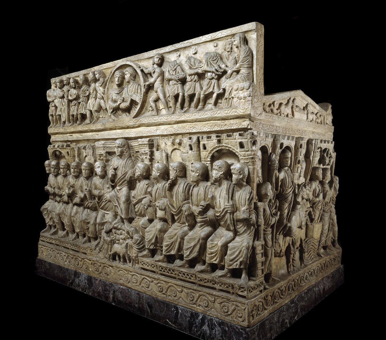 फ्लेवियस स्टिलिचो का सरकोफैगस, c.359-408 (संगमरमर) द्वारा पेलियो ईसाई