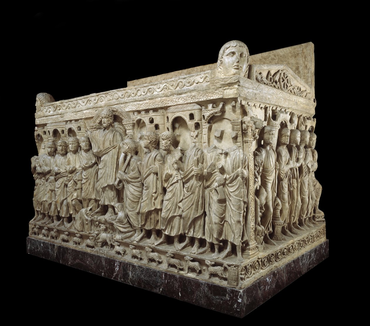 फ्लेवियस स्टिलिचो का सरकोफैगस, c.359-408 (संगमरमर) द्वारा पेलियो ईसाई