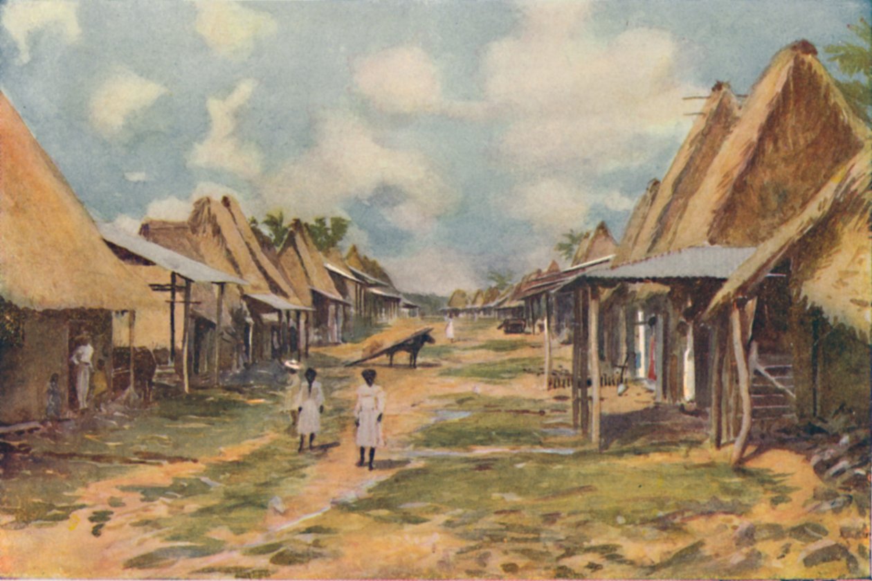 एक मूल गांव, पनामा, 1916 द्वारा पनामा मरीन