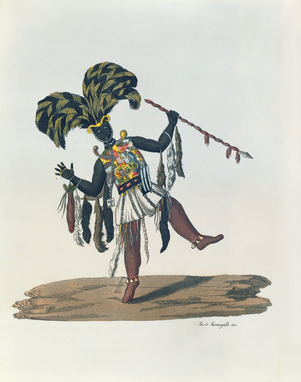 सेनेगम्बिया (सेनेगल) का ग्राट, &39;द प्राचीन या आधुनिक पोशाक&39; से, c.1820 द्वारा पाओलो फुमगल्ली