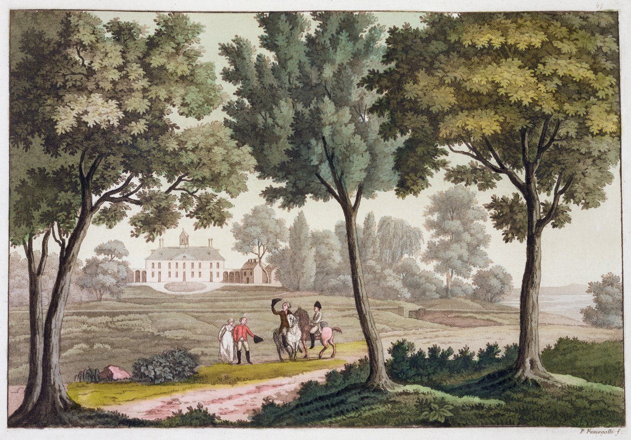 माउंट वर्नोन, वर्जीनिया, संयुक्त राज्य अमेरिका में जॉर्ज वाशिंगटन हाउस, c1820-1839 द्वारा पाओलो फुमगल्ली
