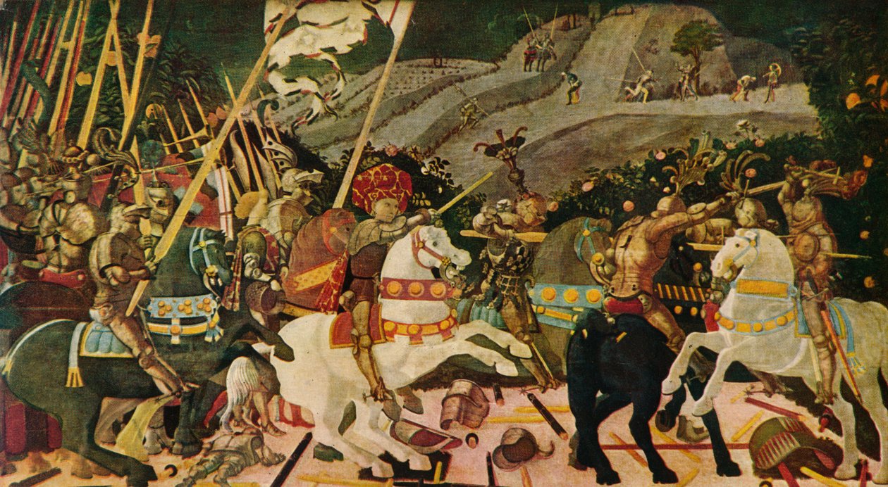सैन रोमानो की लड़ाई, c1438, 1909 द्वारा पाओलो उकेलो