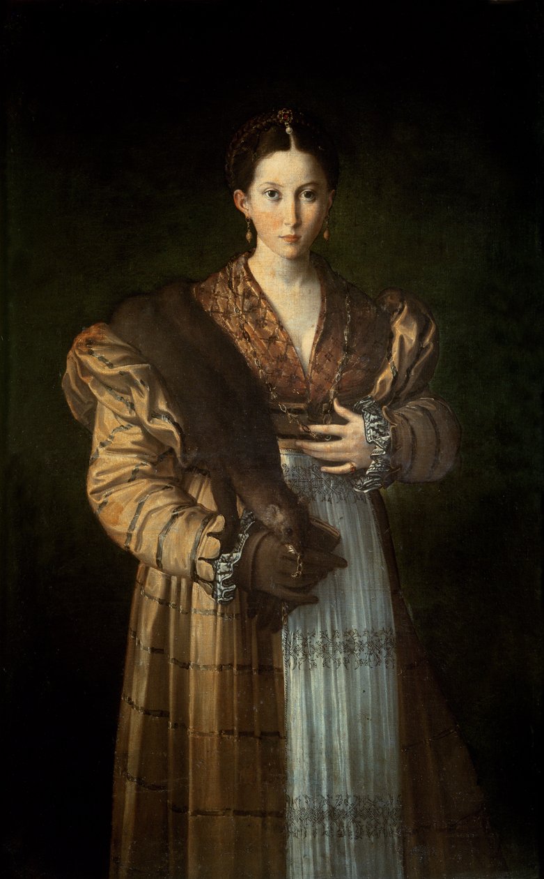 एंटिया &39;ला बेला&39; का चित्रण, 1535-37 द्वारा Parmigianino