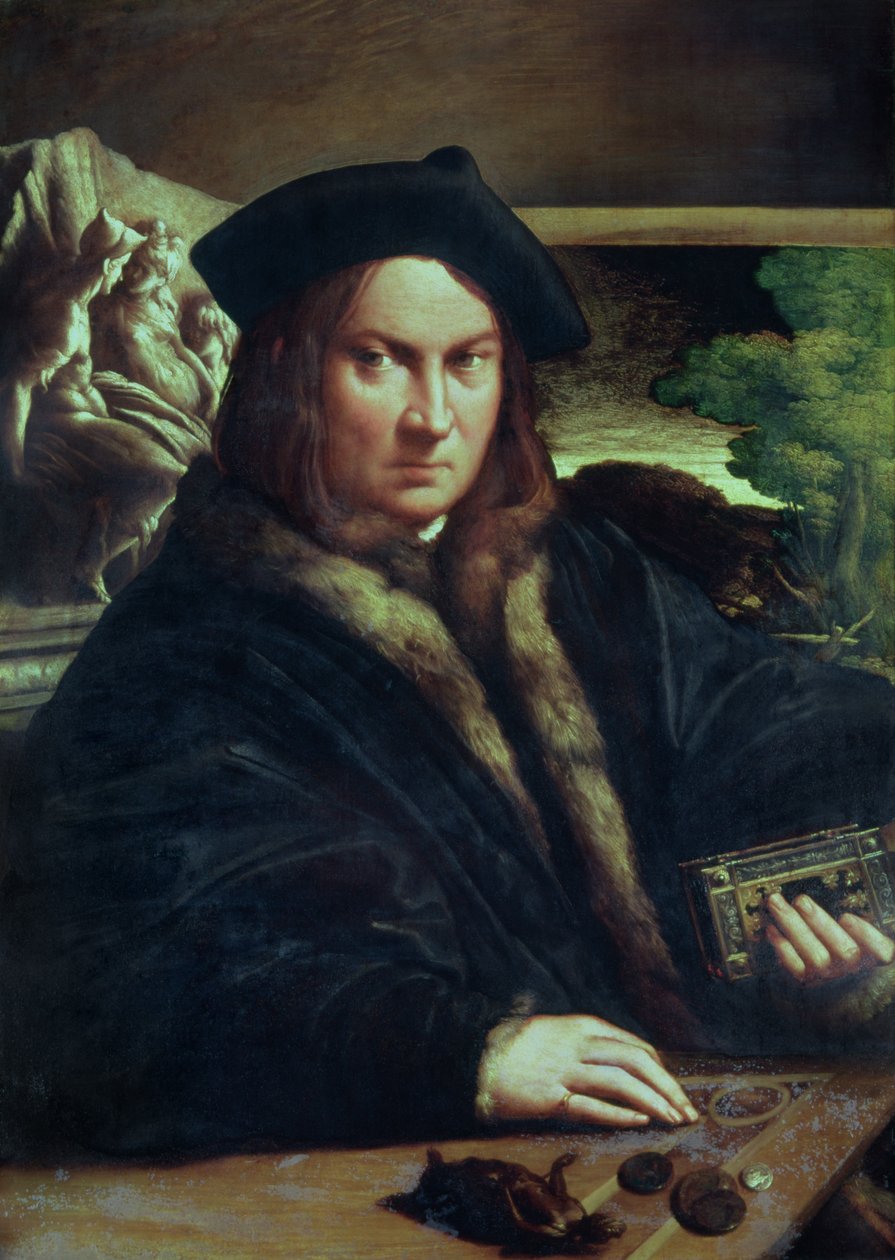 बेरेट पहने एक सज्जन का पोर्ट्रेट द्वारा Parmigianino