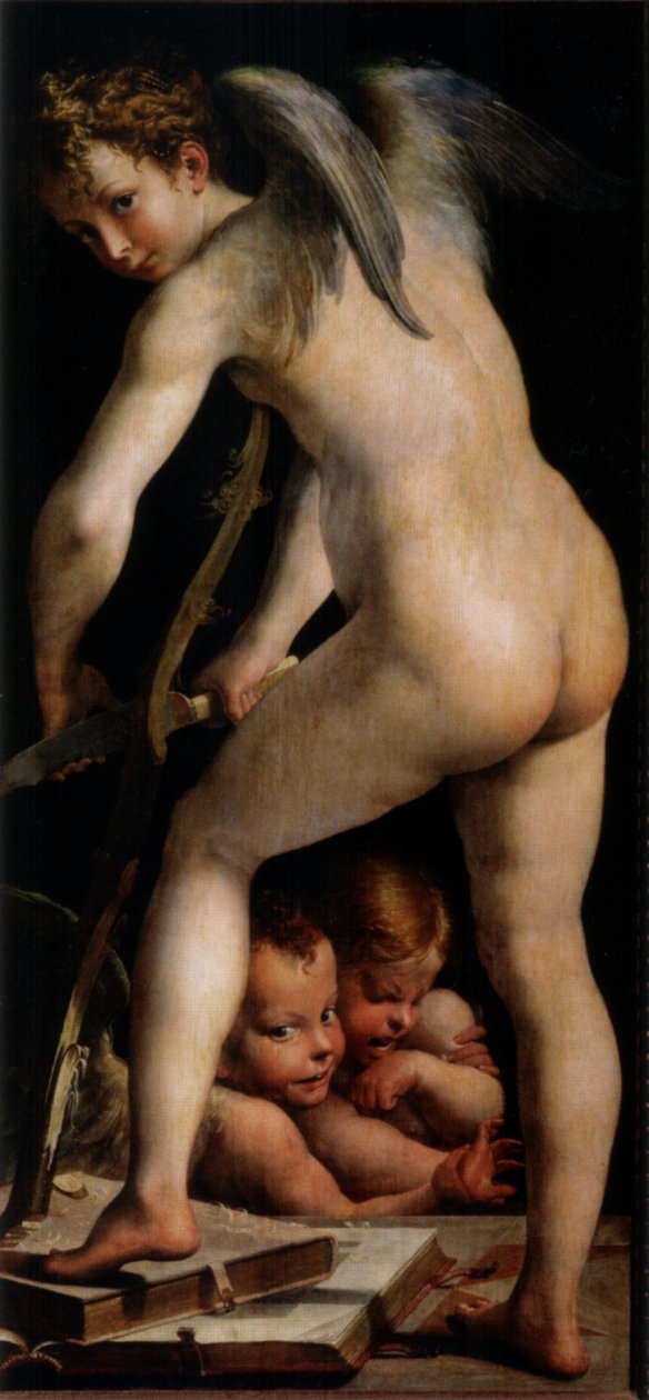 कामदेव आर्च बनाते हैं द्वारा Parmigianino