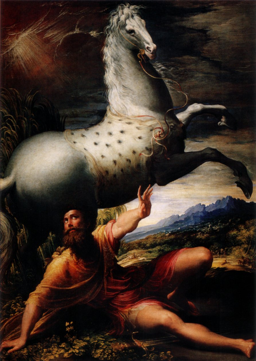 सेंट पॉल का रूपांतरण द्वारा Parmigianino