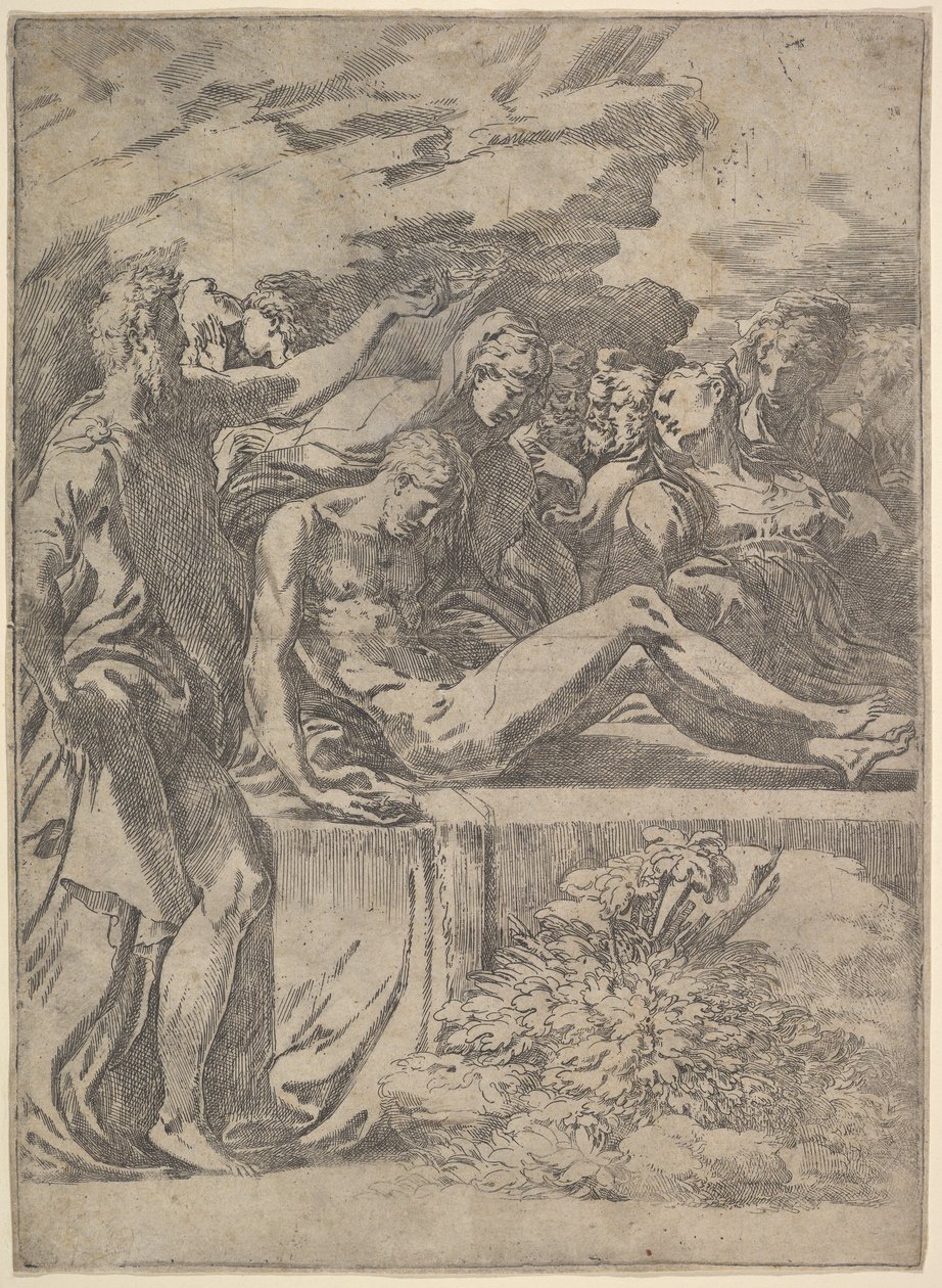 दफन, सीए। 1527-1530। द्वारा Parmigianino