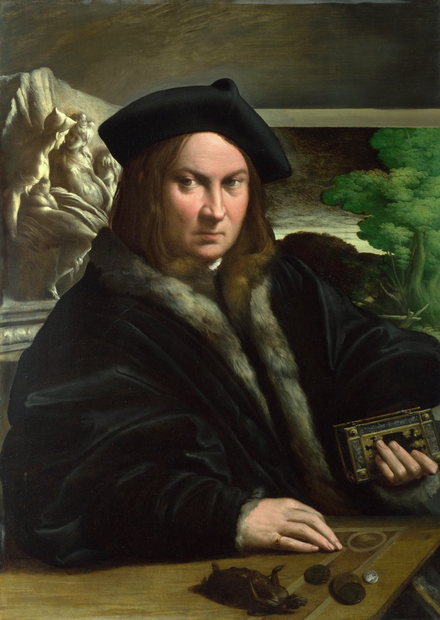 एक कलेक्टर के चित्र, c.1523 द्वारा Parmigianino