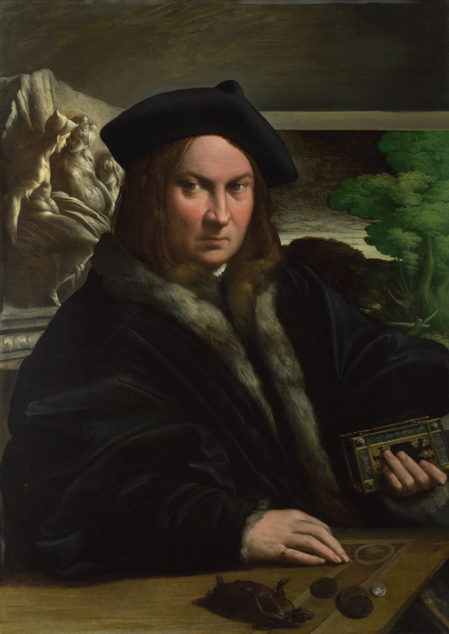 एक कलेक्टर के चित्र, सी। 1523। द्वारा Parmigianino