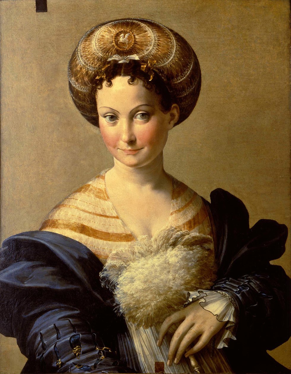 एक युवा महिला तुर्की दास का चित्र, 1532 सीए द्वारा Parmigianino