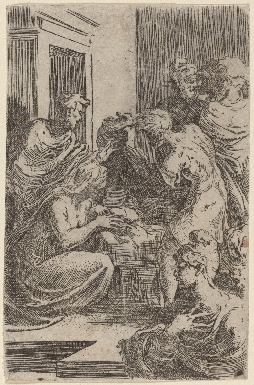 चरवाहों की आराधना द्वारा Parmigianino