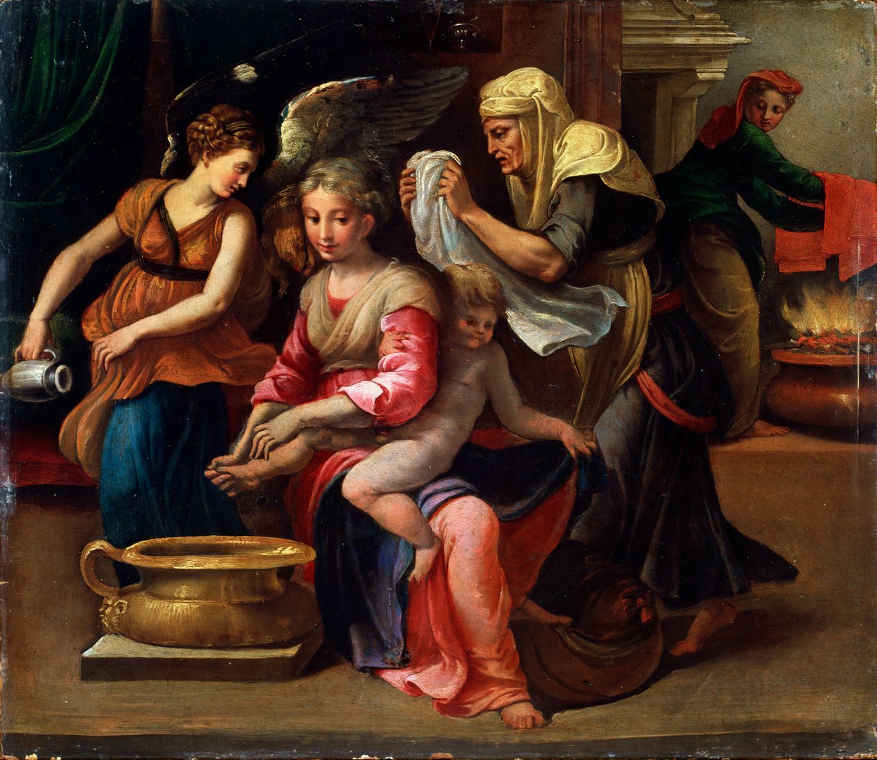 द चिल्ड्स बाथ, 16 वीं शताब्दी। द्वारा Parmigianino