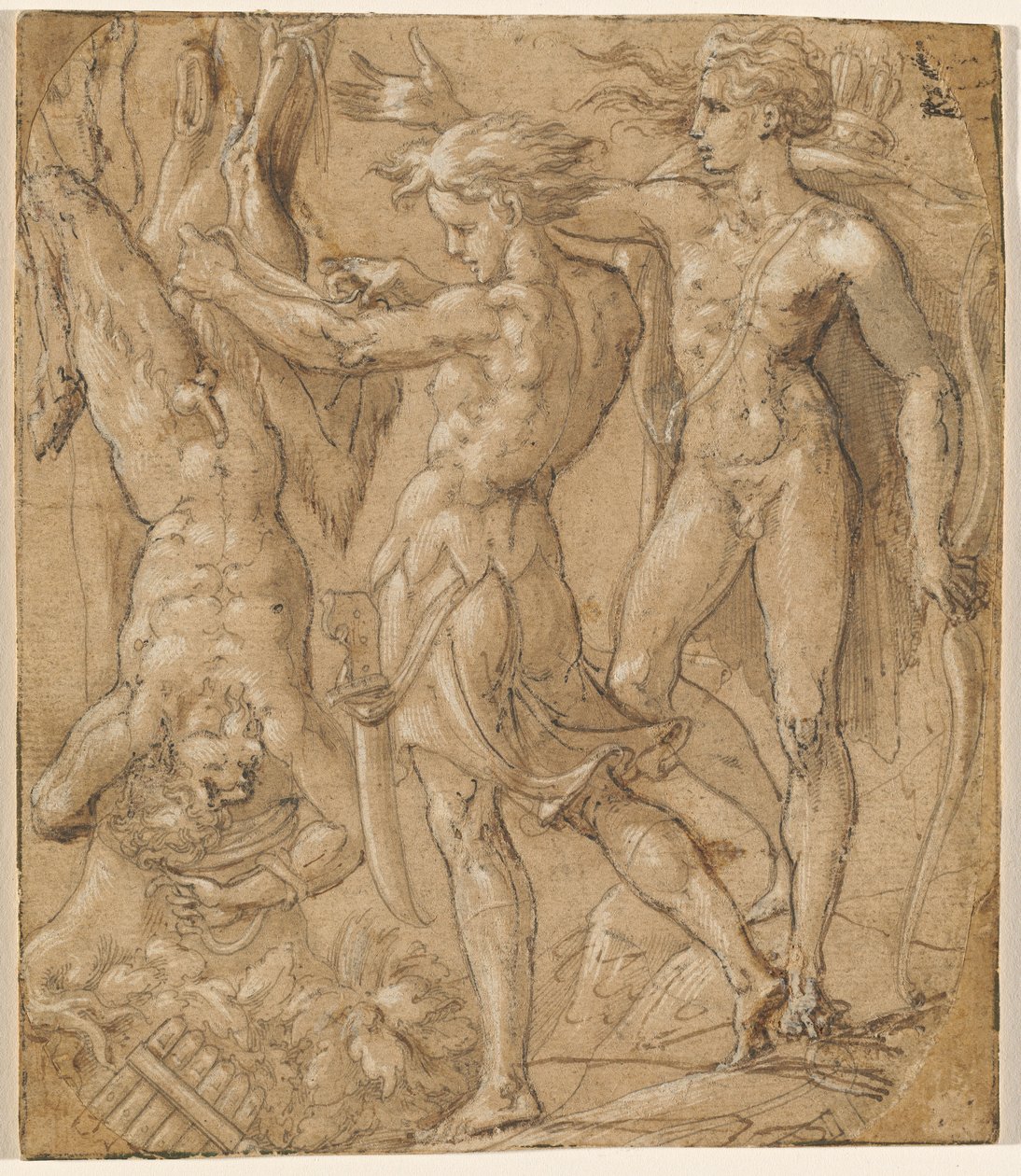 मार्सियास का फड़कना द्वारा Parmigianino