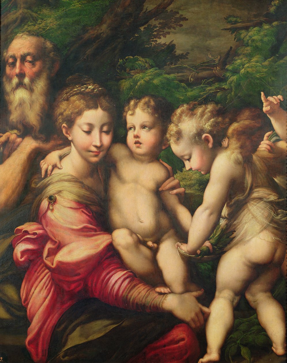 पवित्र परिवार (मिस्र की उड़ान पर विश्राम) 1524 द्वारा Parmigianino