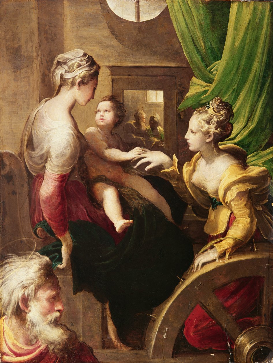सेंट कैथरीन का रहस्यवादी विवाह द्वारा Parmigianino