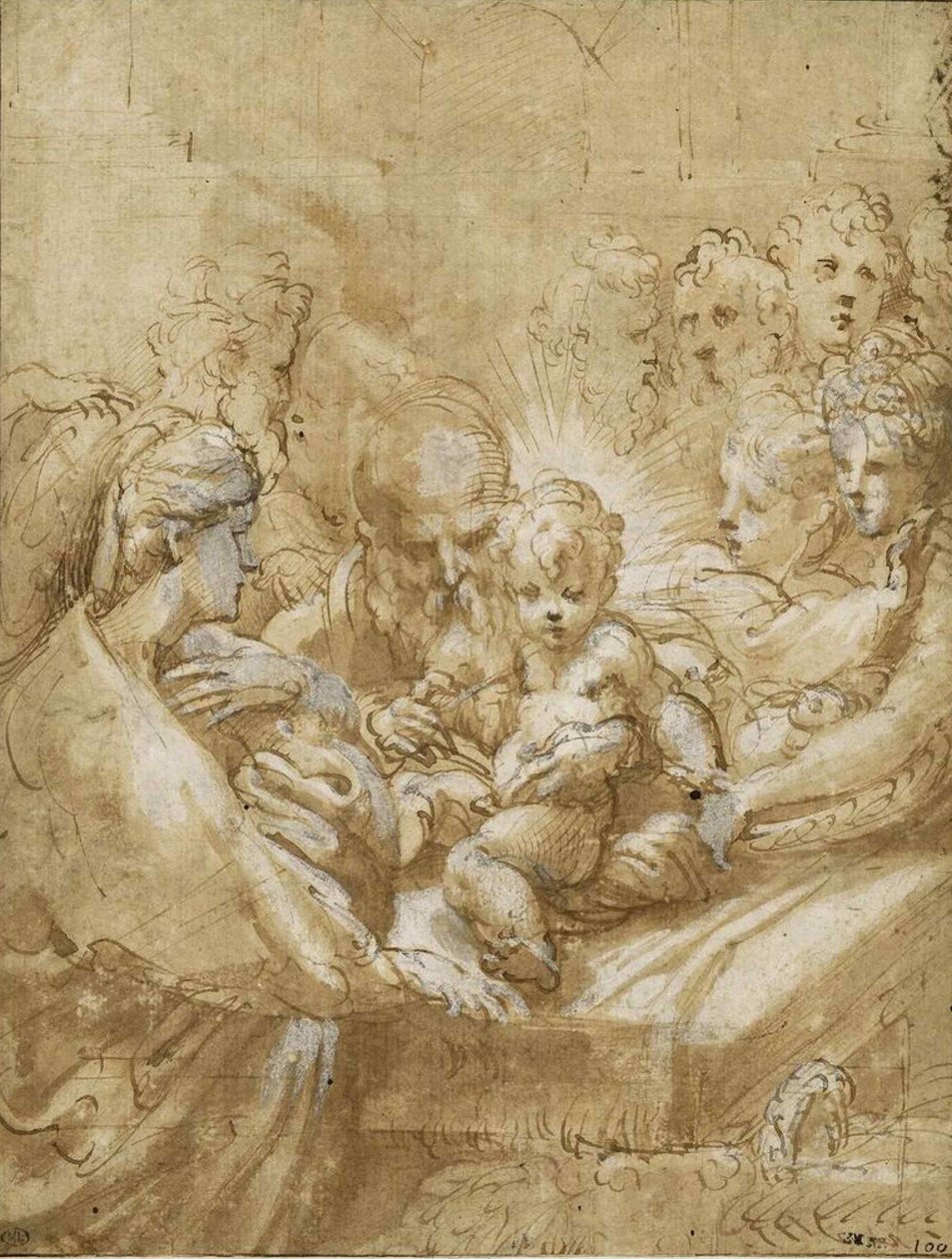 खतना, 16 वीं शताब्दी की पहली छमाही .. द्वारा Parmigianino